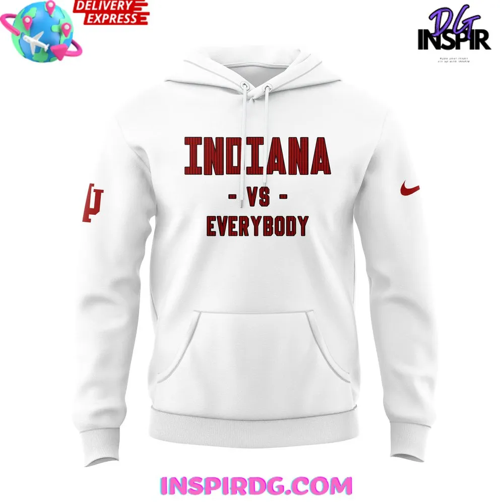 -Indiana Hoosiers VS Everybody Special White Hoodie