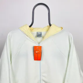 00s Nike Teddy Fleece Hoodie Cream White Large