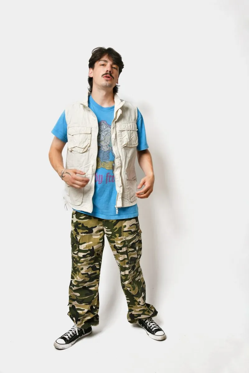 90s mens utility vest