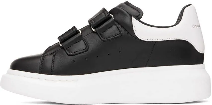 Alexander McQueen Kids Black & White Oversized Velcro Sneakers