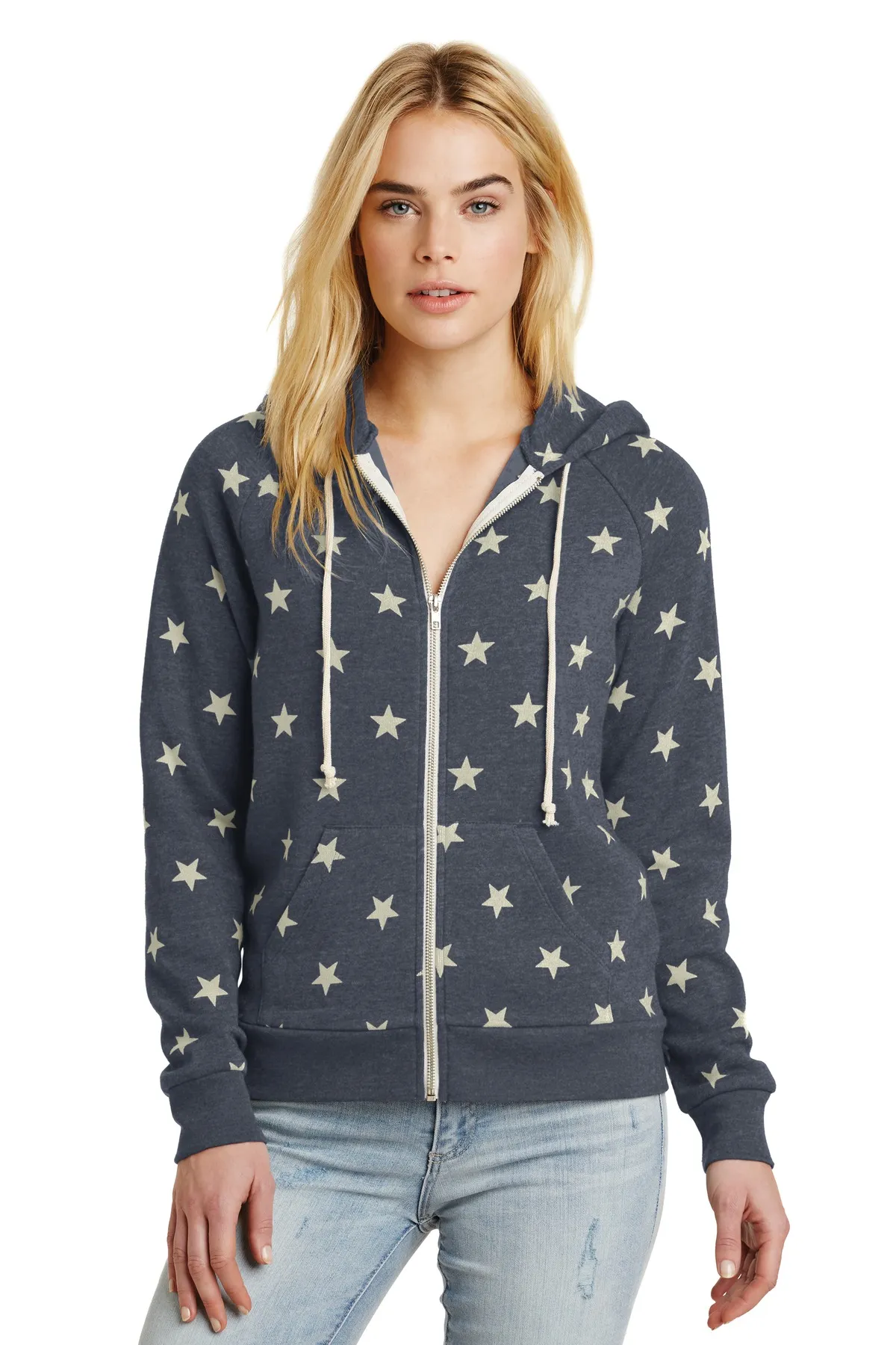 Alternative Adrian Eco  -Fleece Zip Hoodie. AA9573