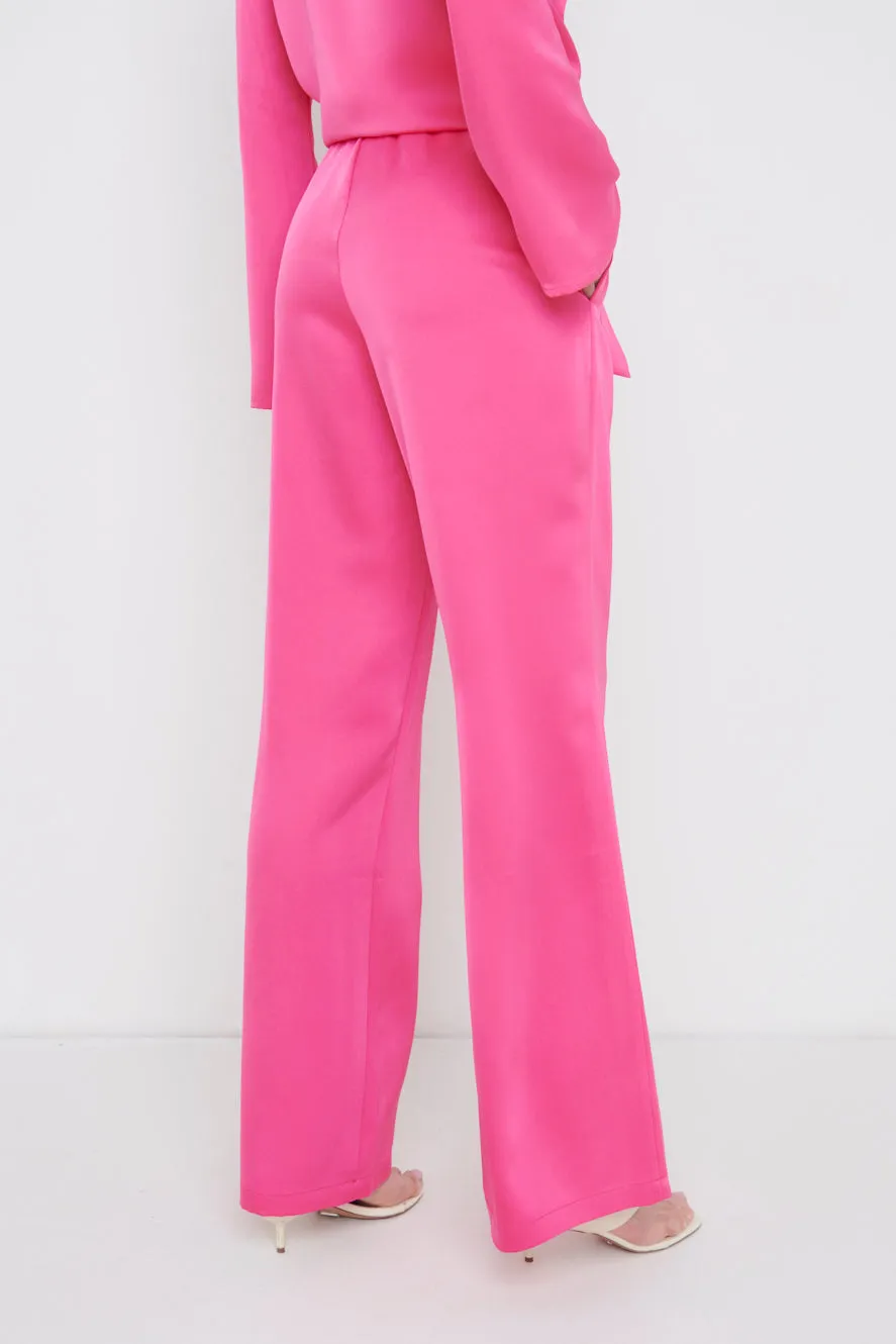 Ashley Straight Leg Trousers - Fuchsia