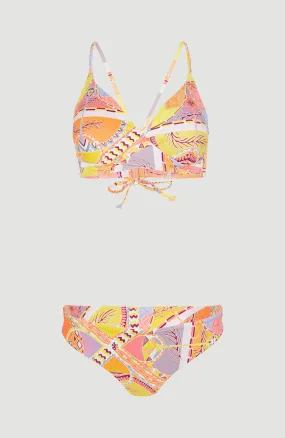 Baay - Maoi Bralette Bikini Set | Yellow Scarf Print