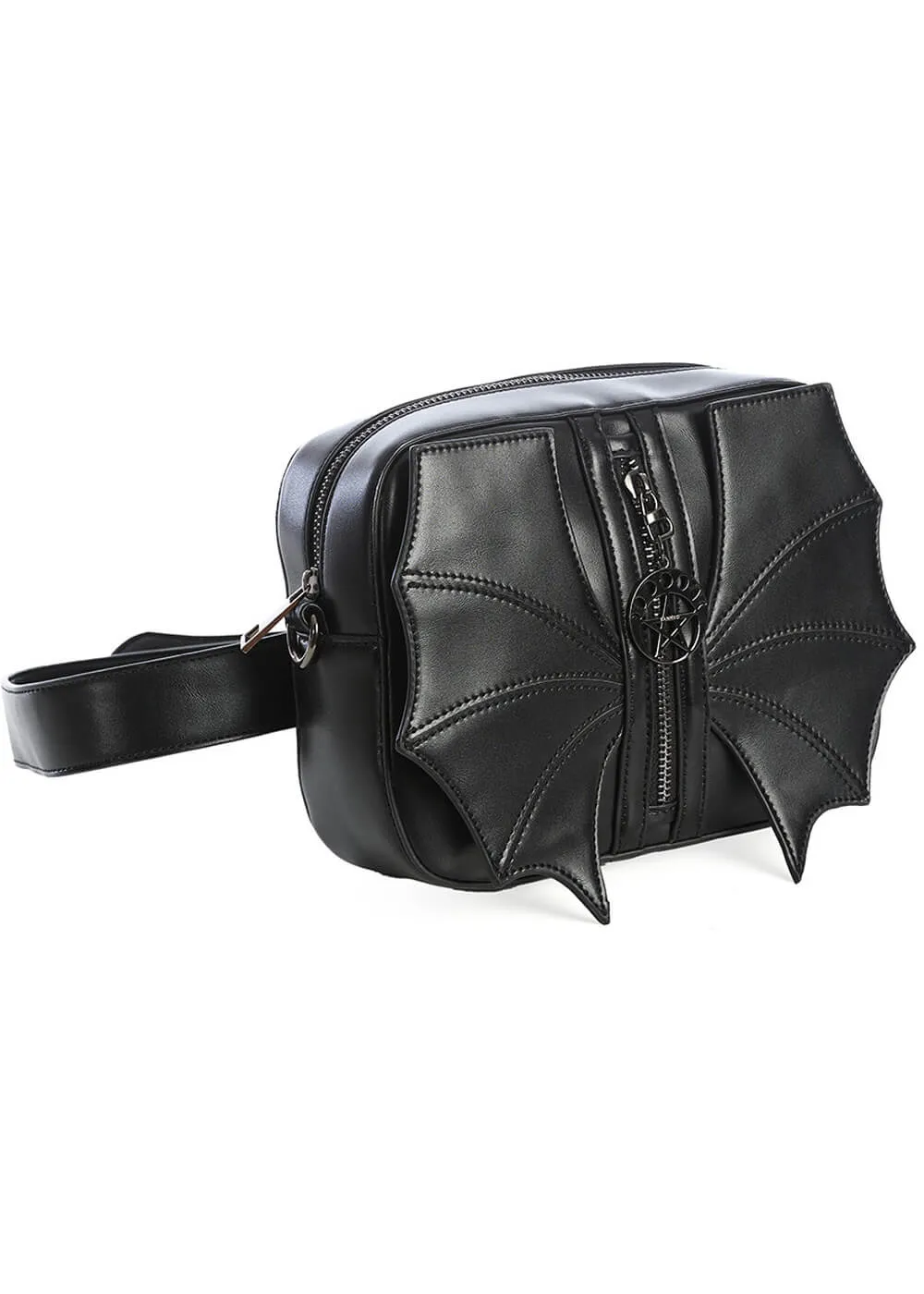 Banned Malachi Batwing Belt Bag Black