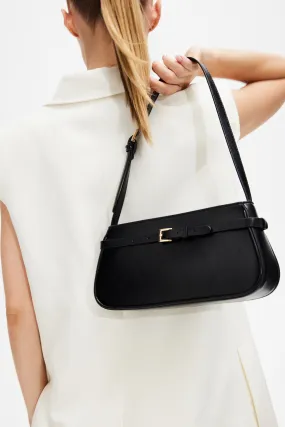 Belt-detail shoulder bag - Black - Ladies | H&M GB