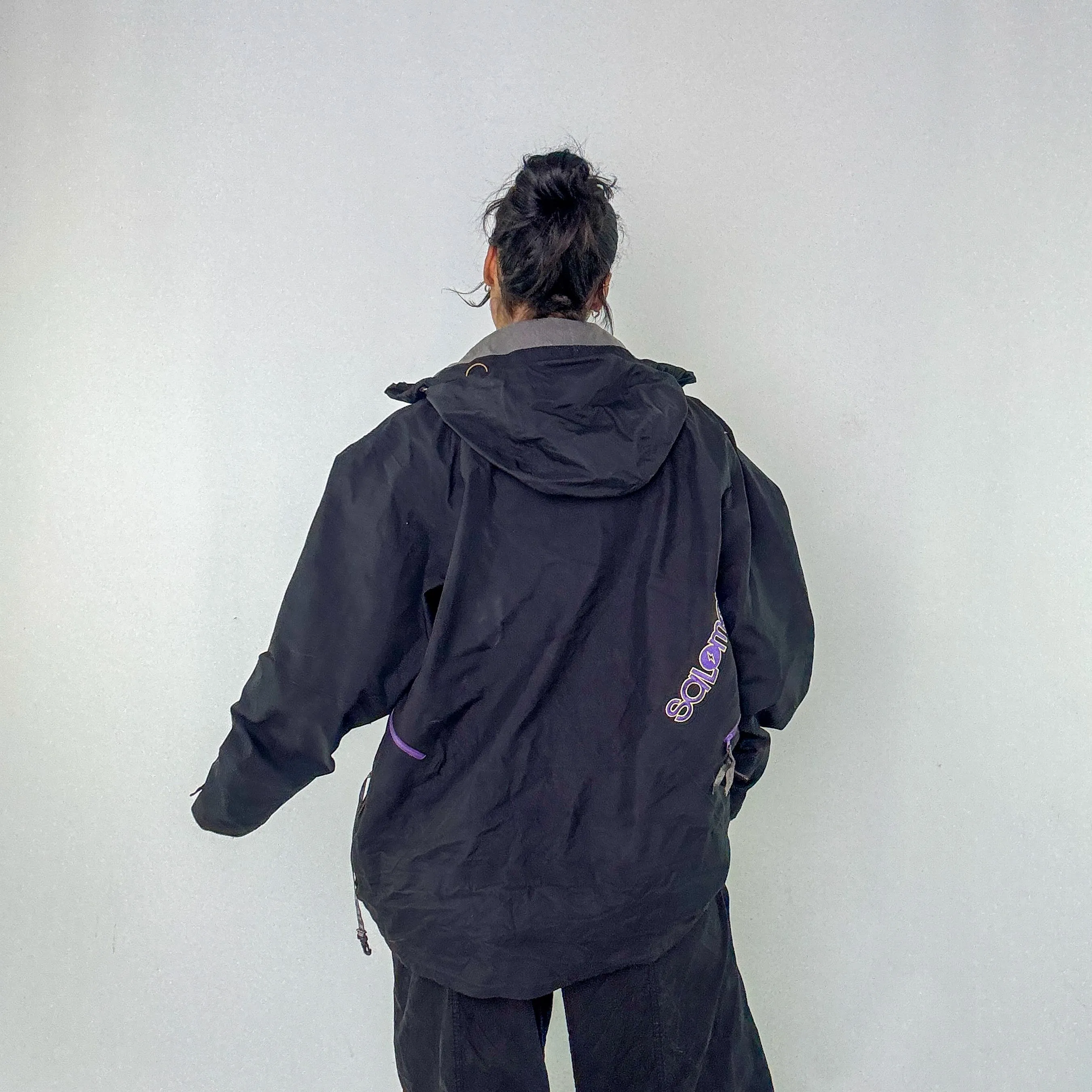 Black 90s Adidas Rain Jacket (L)