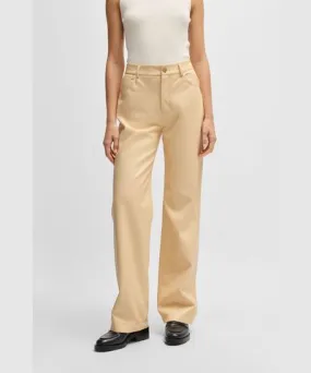 Boss Five-pocket trousers in faux leather