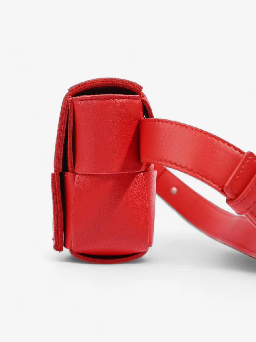 Bottega Veneta Cassette Belt Bag Red Leather