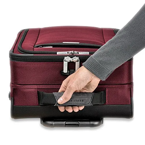 Briggs & Riley Transcend-Softside Expandable Tall Carry-On Upright Luggage, Merlot, 22-Inch