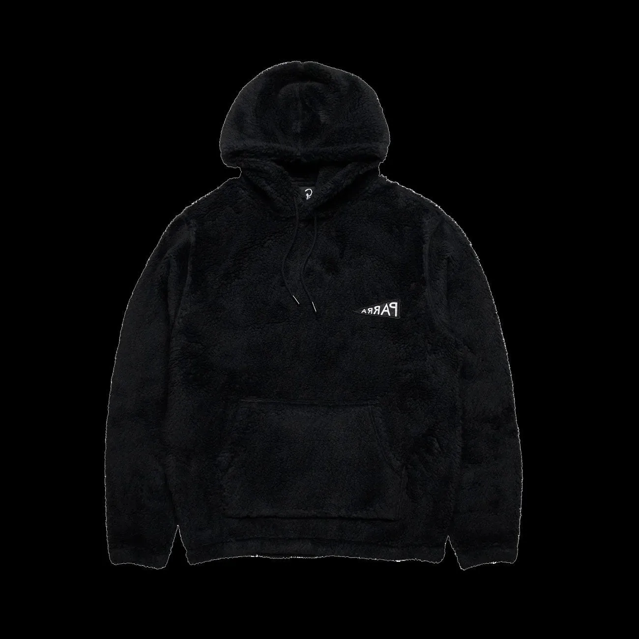 By Parra Mirrored Flag Logo Polar Fleece Pullover (Black)