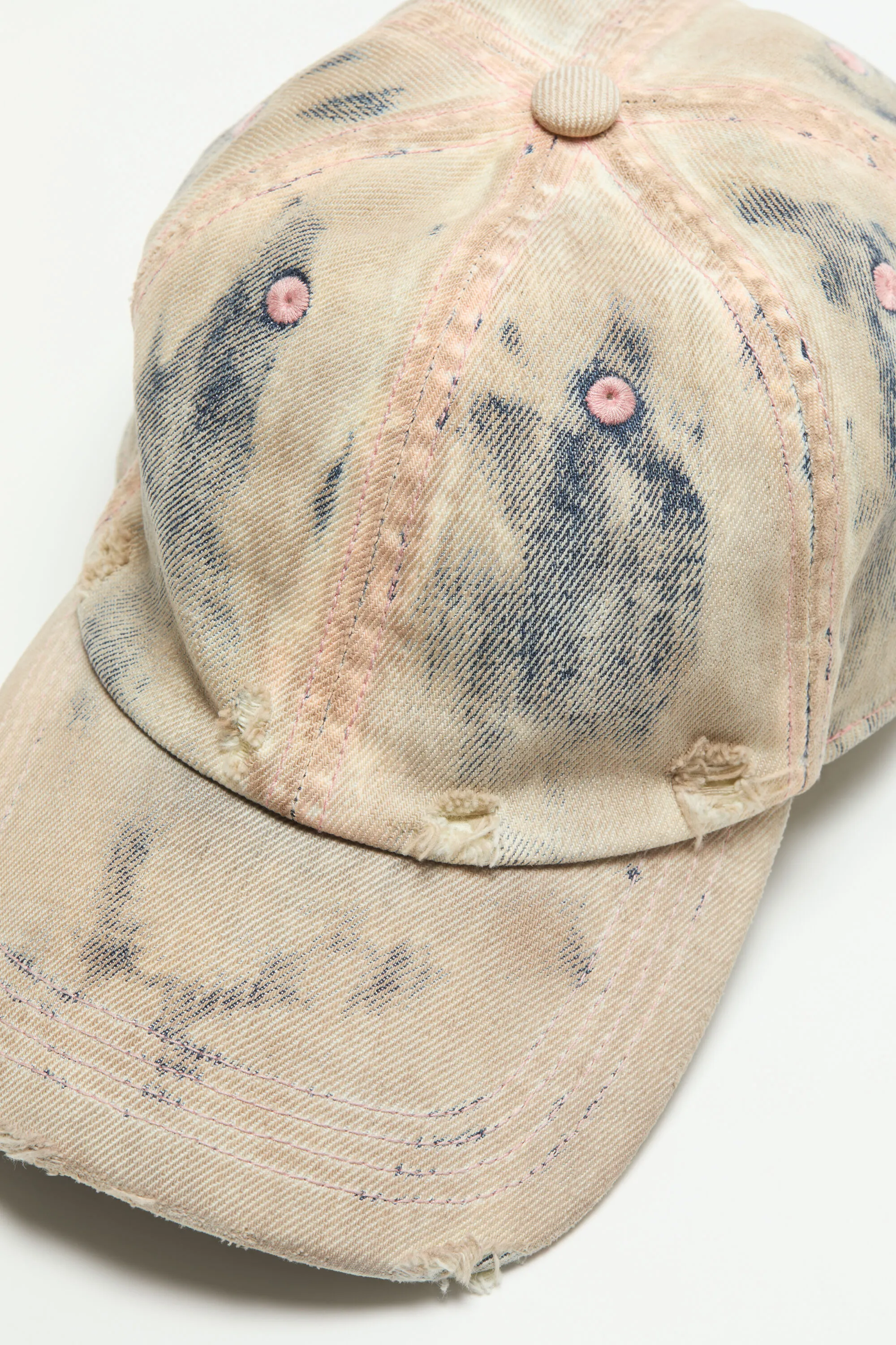 Cap coated denim