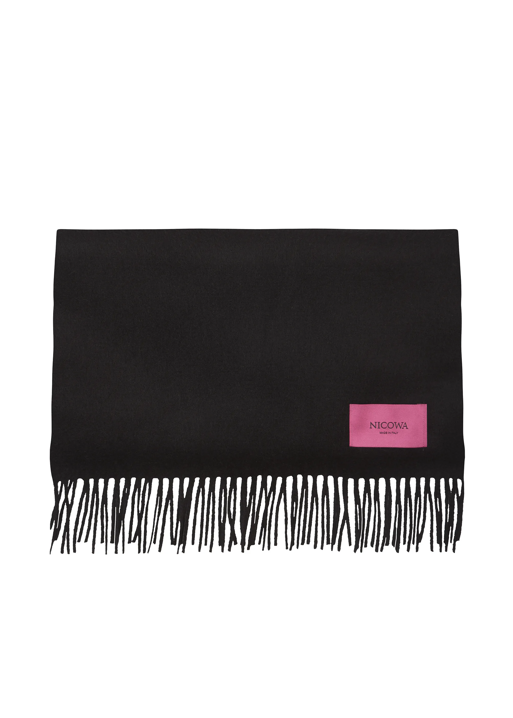 Cashmere and wool scarf LANAVA in BLACK