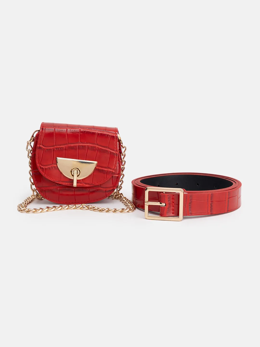 Chain Belt With Mini Bag