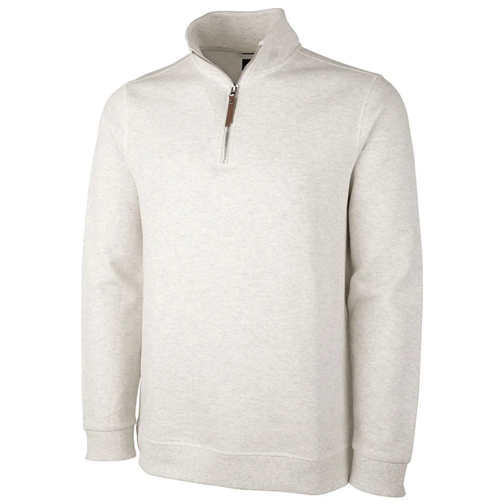 Charles River Men's Ivory Hudson Quarter Zip Pullover