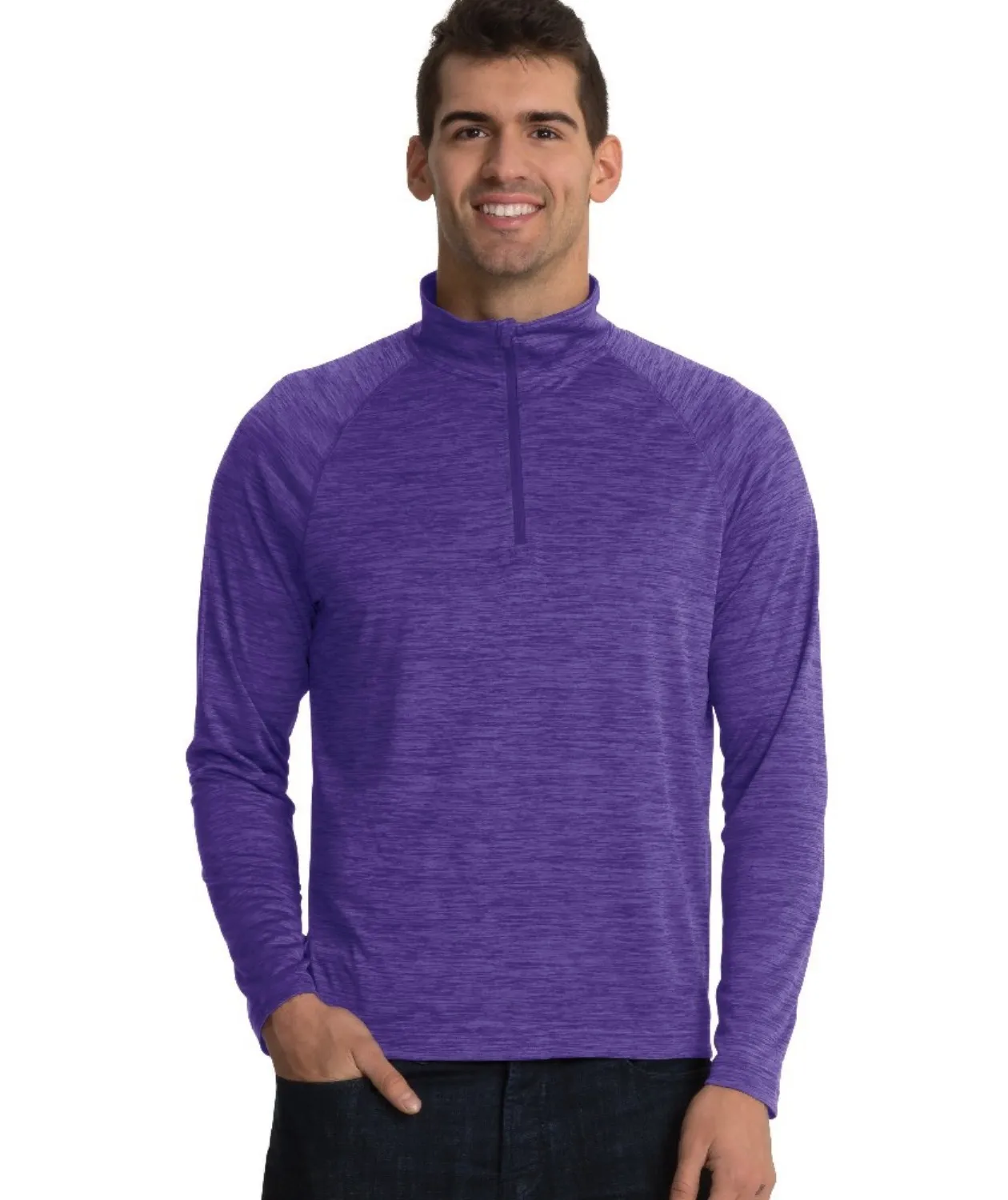 Charles River Men's Space Dye Performance Pullover #9763