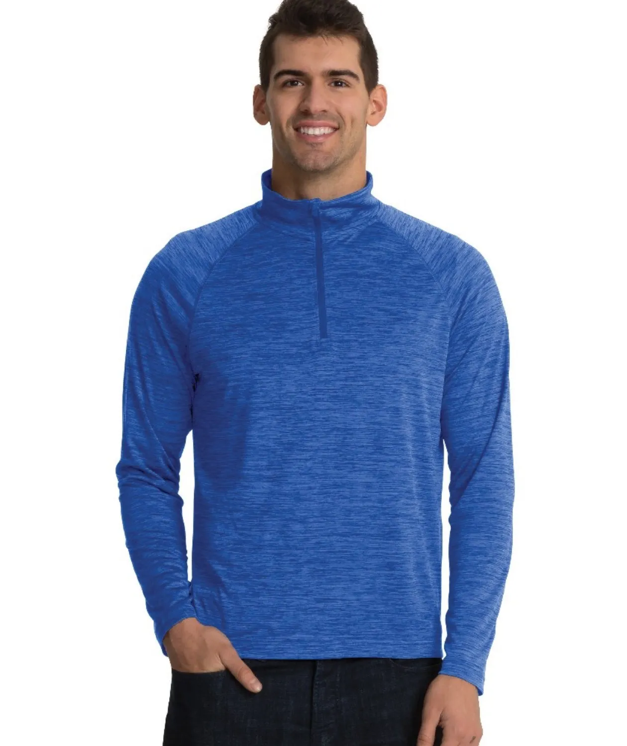 Charles River Men's Space Dye Performance Pullover #9763