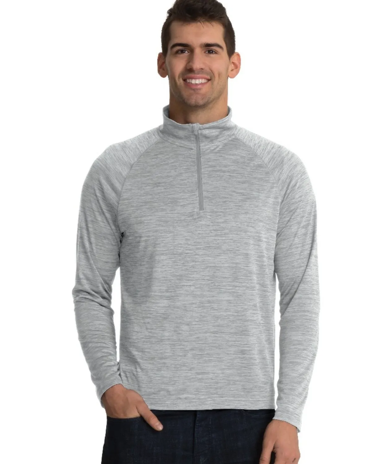 Charles River Men's Space Dye Performance Pullover #9763