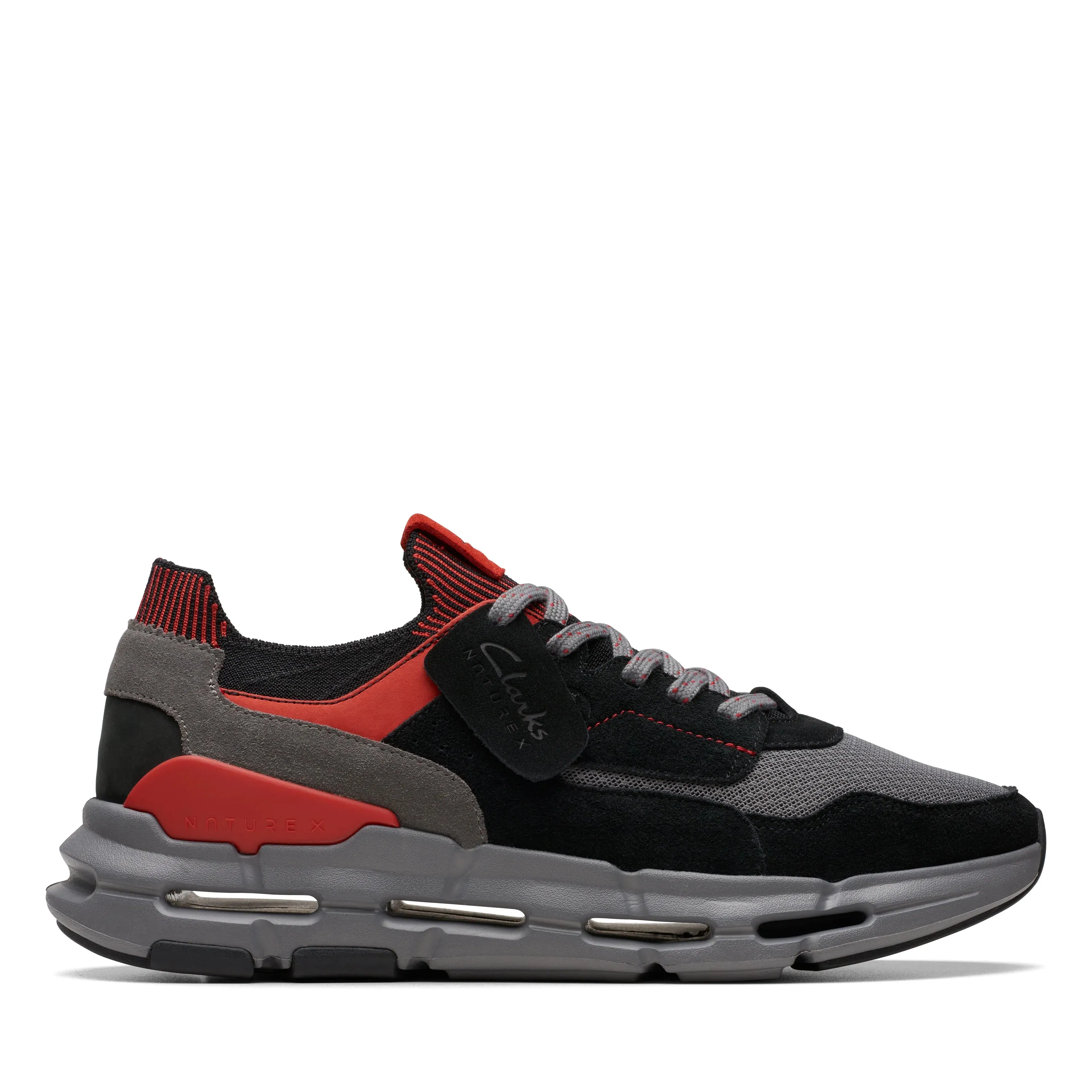 CLARKS | SNEAKERS HOMBRE | NXE LO BLACK/RED | NEGRO