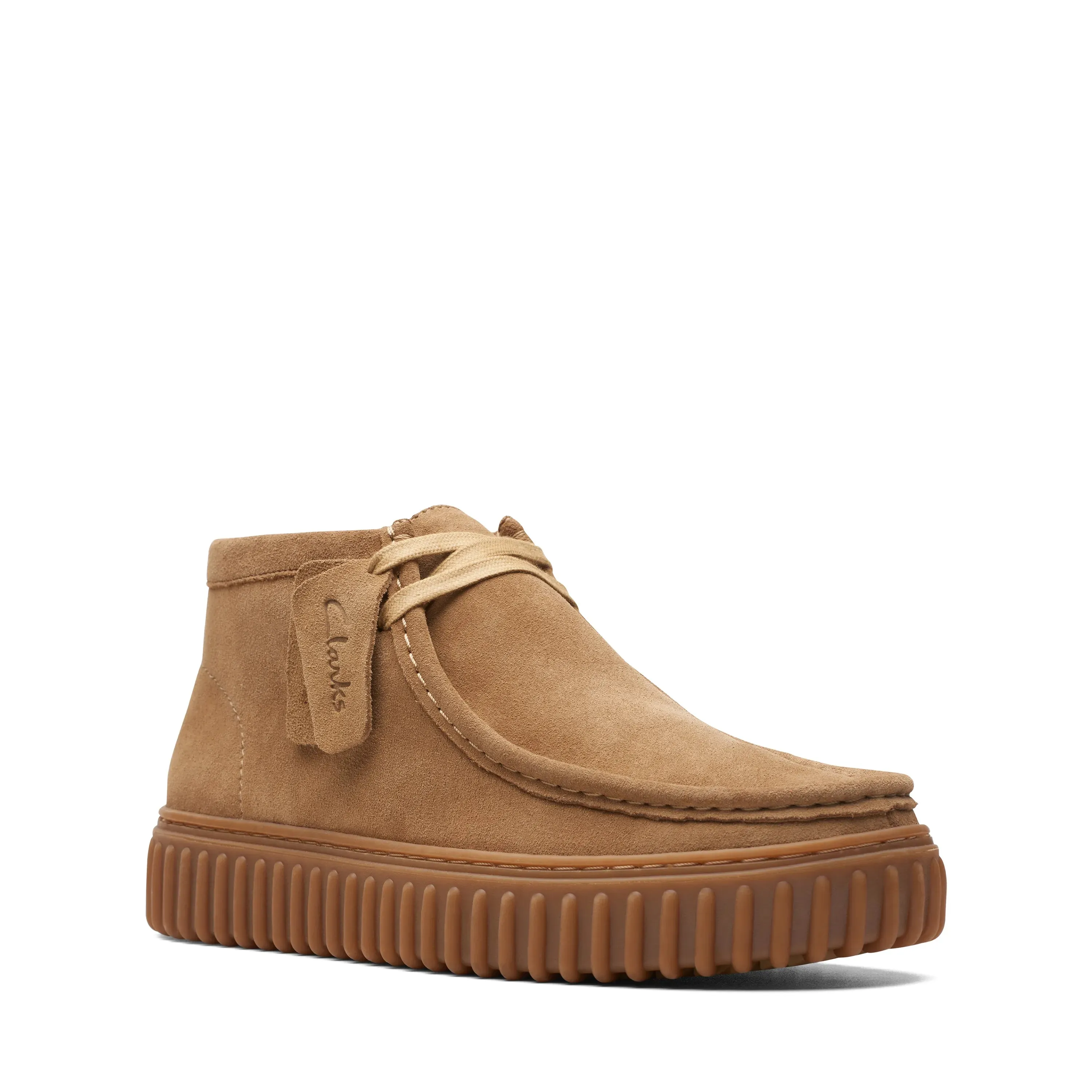 CLARKS | WALLABEE HOMBRE | TORHILL HI DARK SAND SUEDE | MARRN