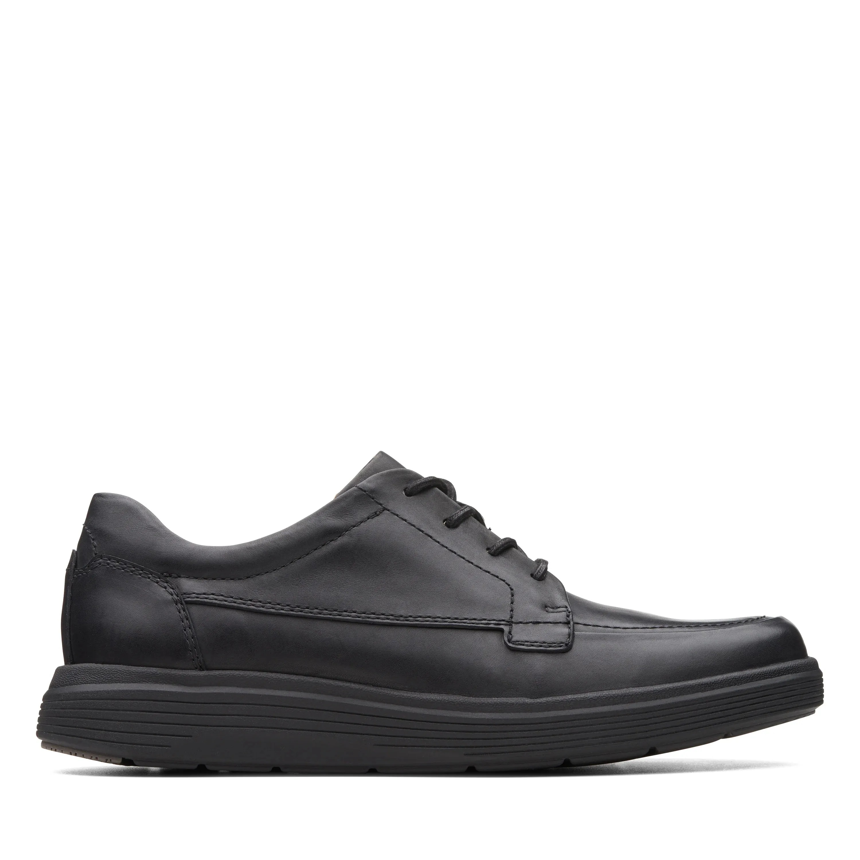 CLARKS | ZAPATOS CASUAL HOMBRE | UN ABODE EASE BLACK LEATHER | NEGRO