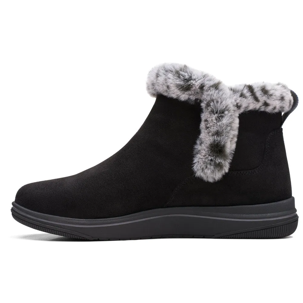 Clarks Breeze Fur Bootie Black (Women's)