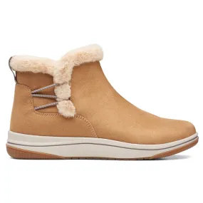 Clarks Breeze Fur Bootie Tan (Women's)