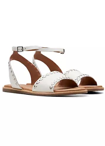 Clarks Off White Lea Maritime May Sandals | Grattan