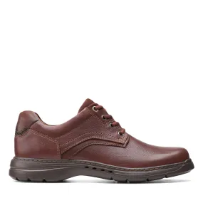 Clarks Un Brawley Pace Mahogany Leather Shoe