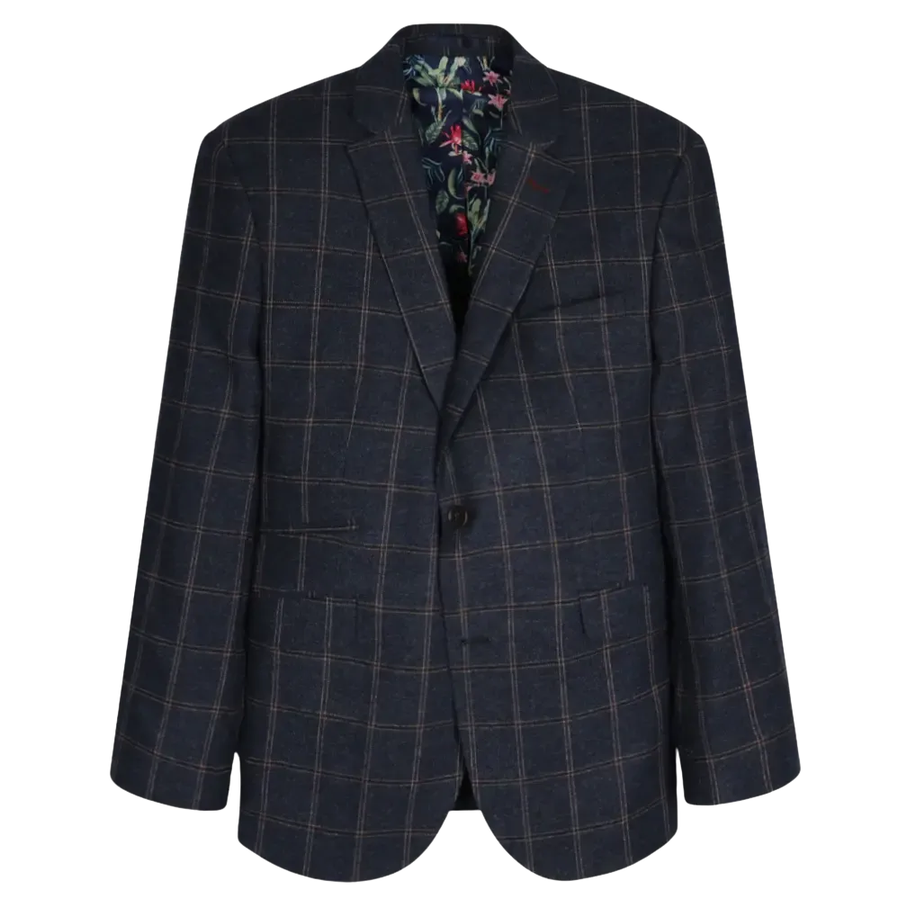 Coes Wool Blend Check Jacket