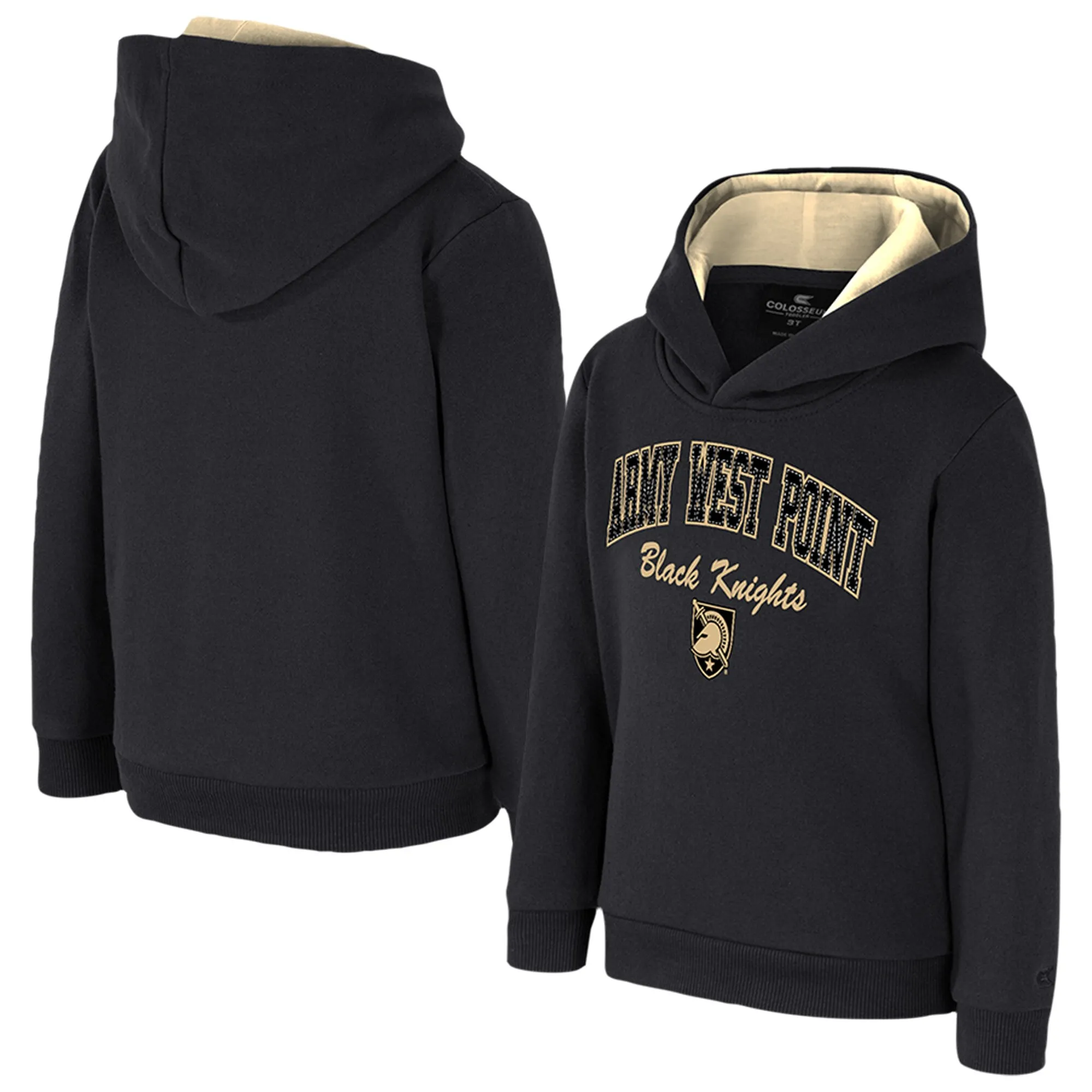 Colosseum Army Black Knights Toddler Black Centauri Pullover Hoodie