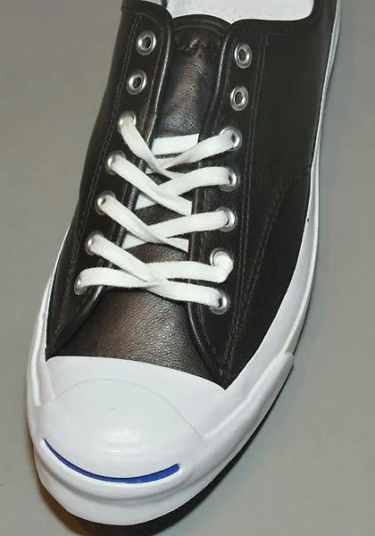 CONVERSE JACK PURCELL SIGNATURE LEATHER SNEAKERS BLACK