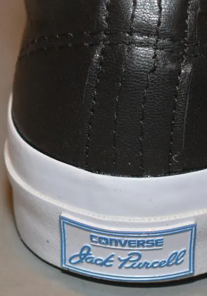 CONVERSE JACK PURCELL SIGNATURE LEATHER SNEAKERS BLACK