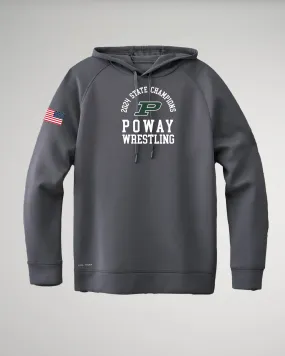 Cool-Touch Hoodie-Unisex--Poway P Logo-