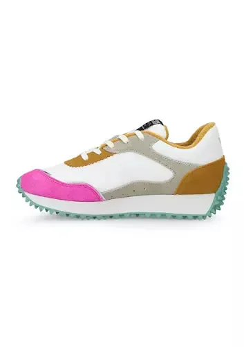 Cosmic 9 Sneakers in Neon Pink/Mustard