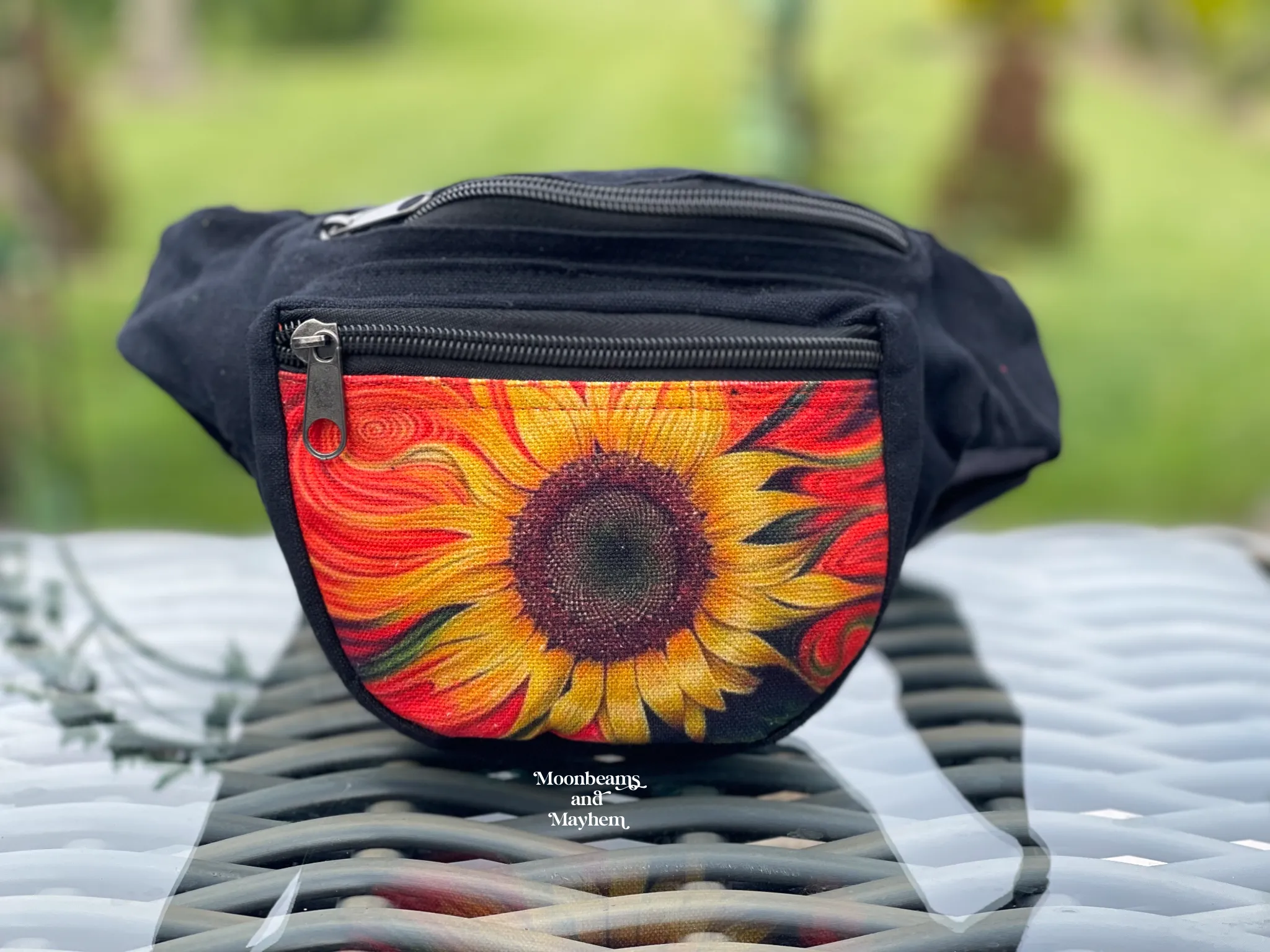 DELICIOUS SUNFLOWER MONEY BELT / WAIST BAG ( BUM / HIP BAG )