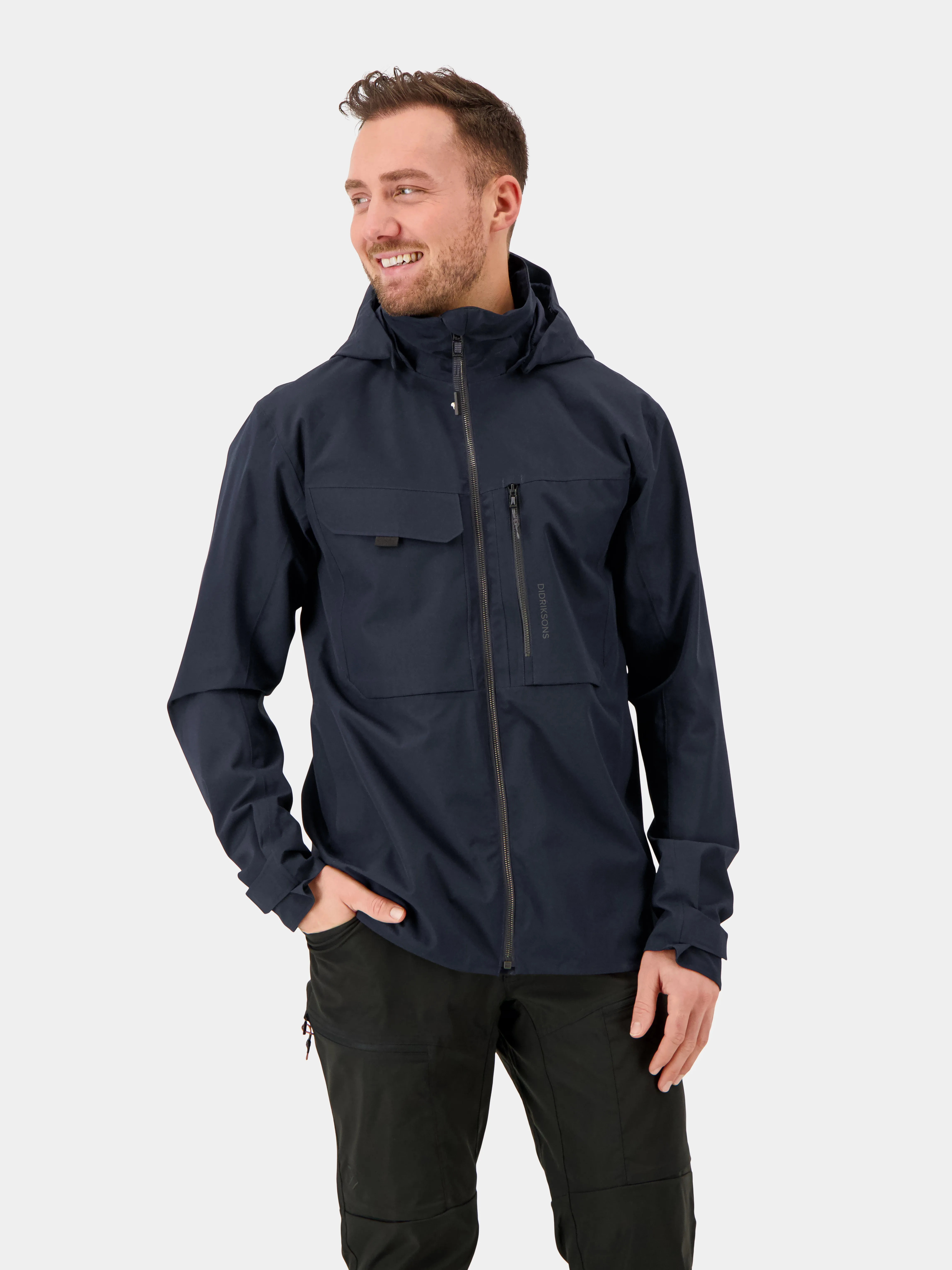 Didriksons Men's Aston Jacket 4 Dark Night Blue | Buy Didriksons Men's Aston Jacket 4 Dark Night Blue here | Outnorth