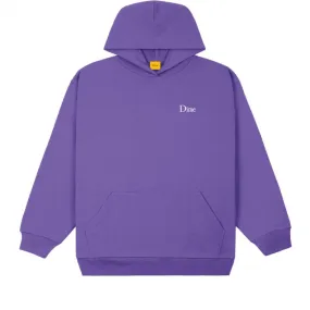 Dime Classic Small Logo Embroidered Pullover Hooded Sweatshirt (Iris)