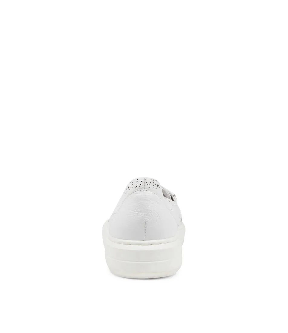 DJANGO & JULIETTE Yabadi White Leather Sneakers