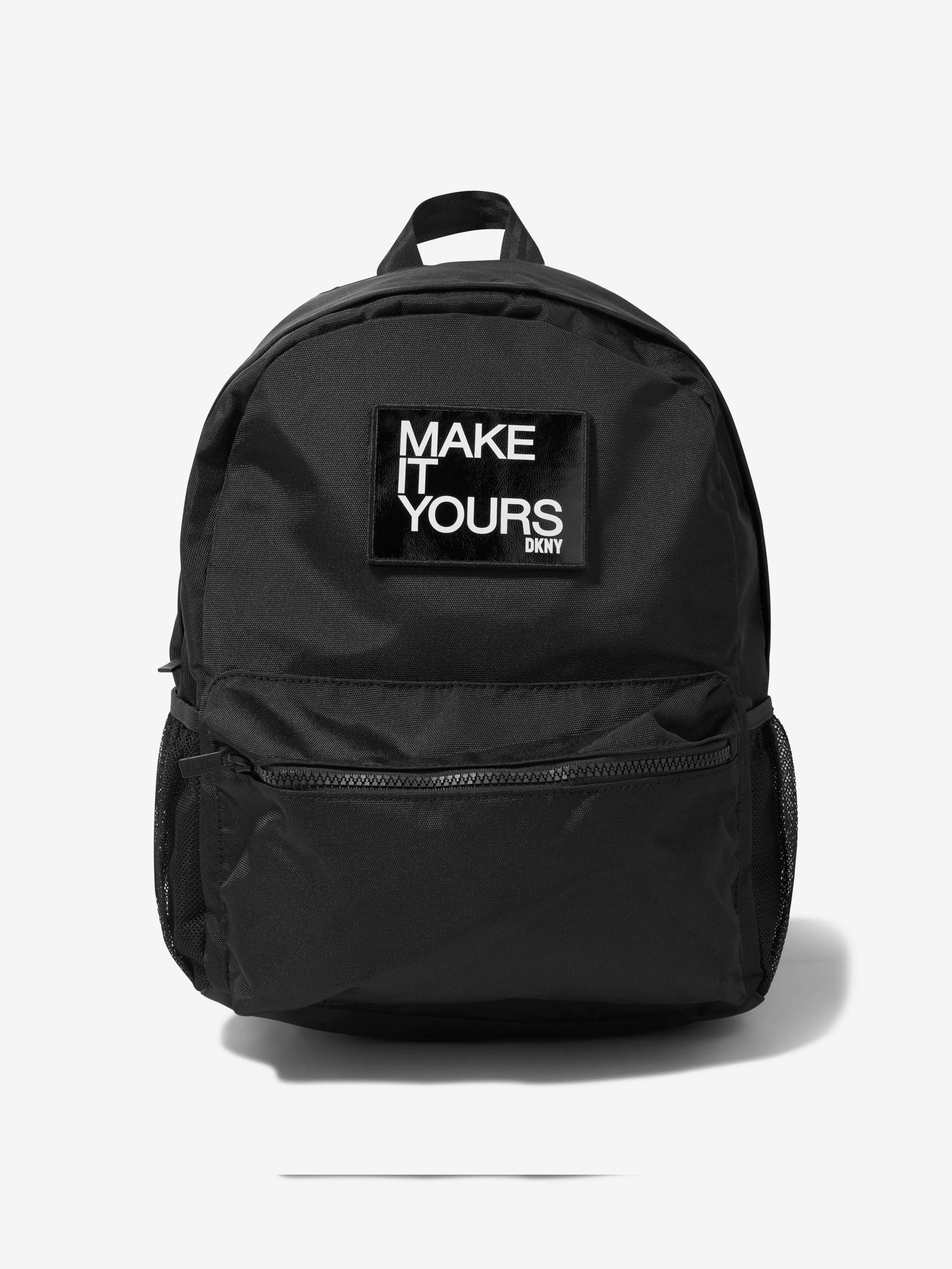 DKNY Kids Logo Backpack in Black