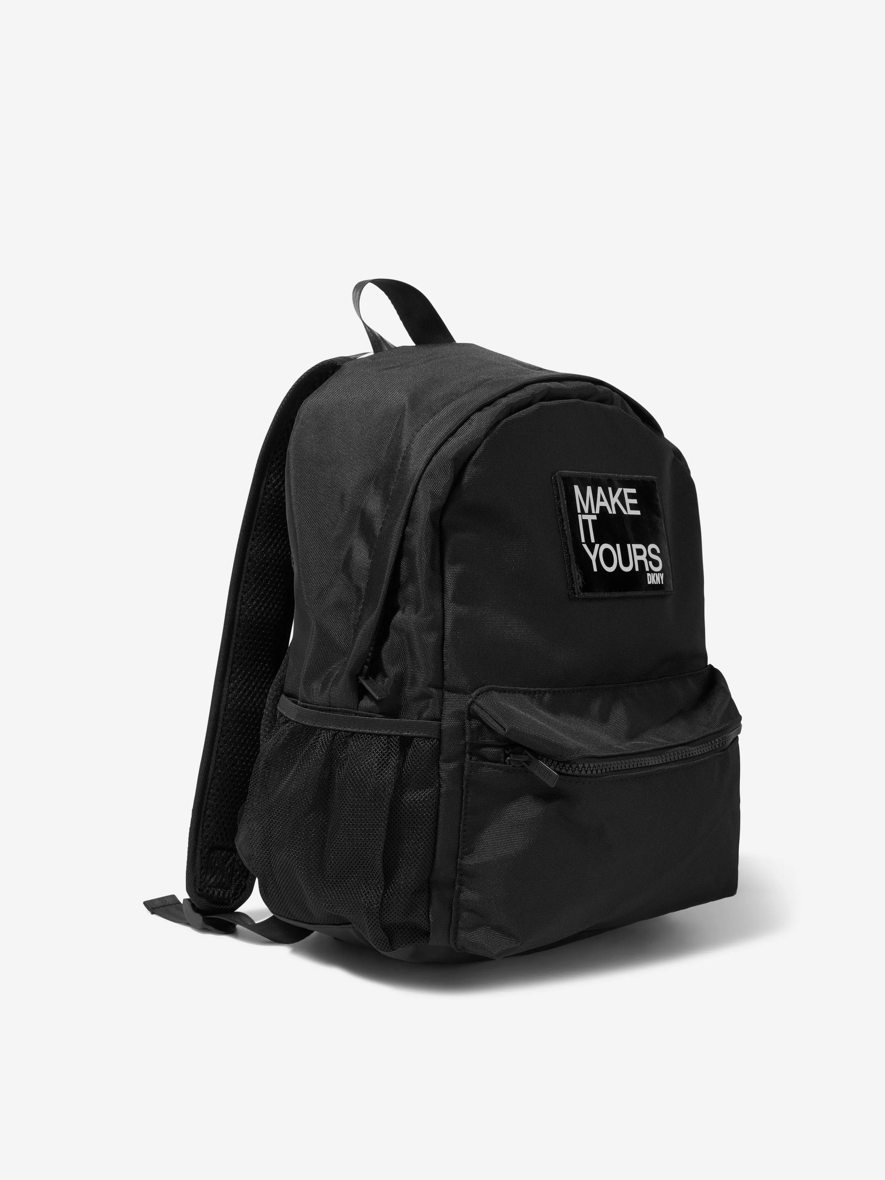 DKNY Kids Logo Backpack in Black