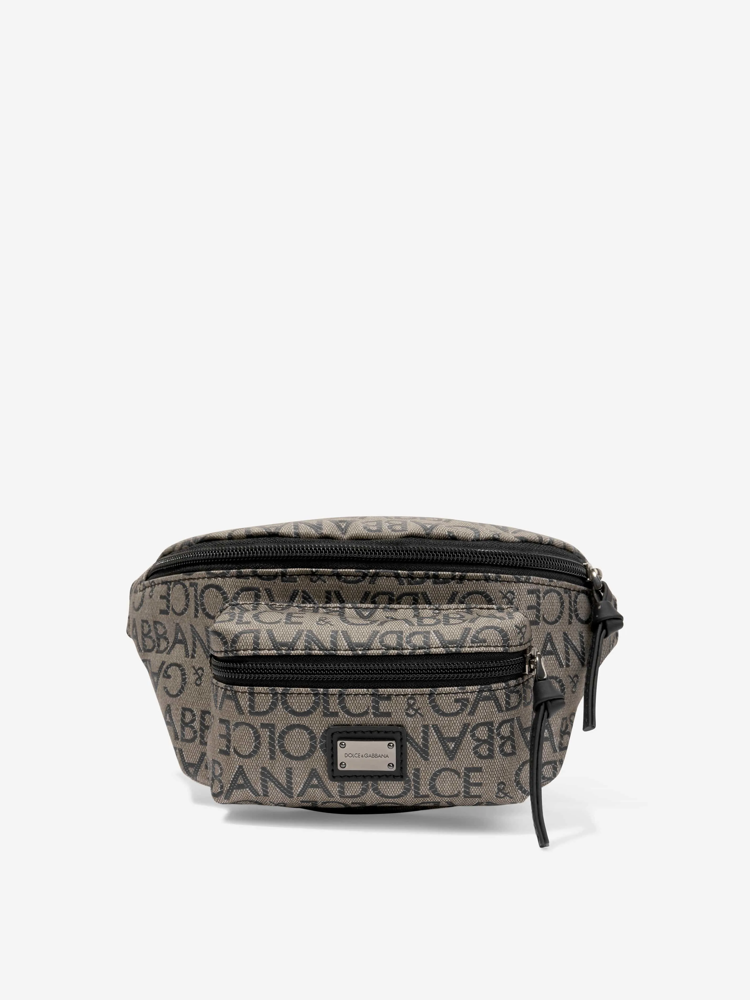 Dolce & Gabbana Kids Logo Belt Bag in Beige