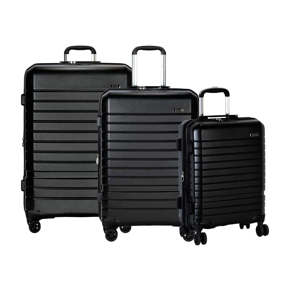 Elle Uptown Expandable 3 Piece Spinner Luggage Set (20