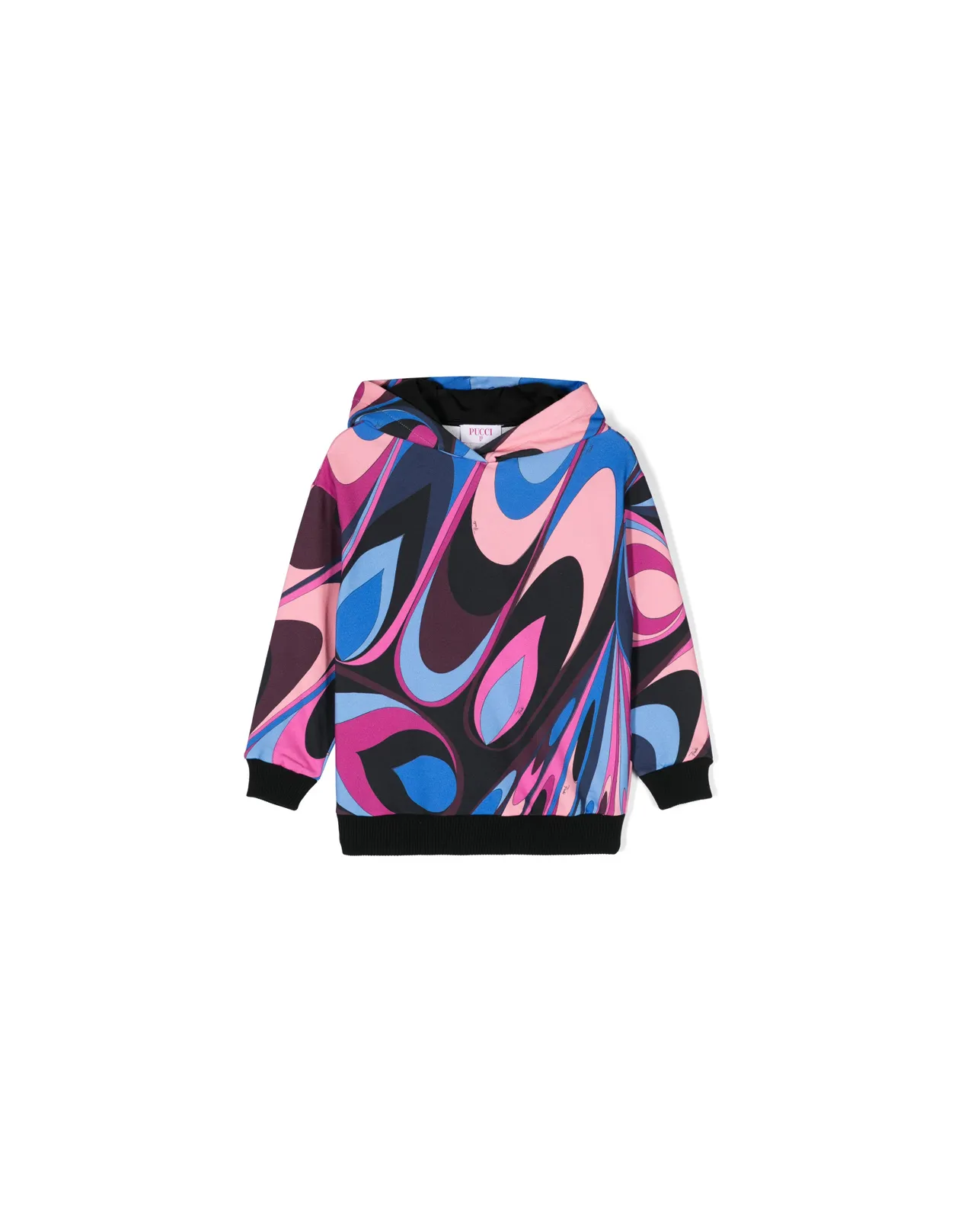 EMILIO PUCCI JUNIOR Hoodie with Wave Print