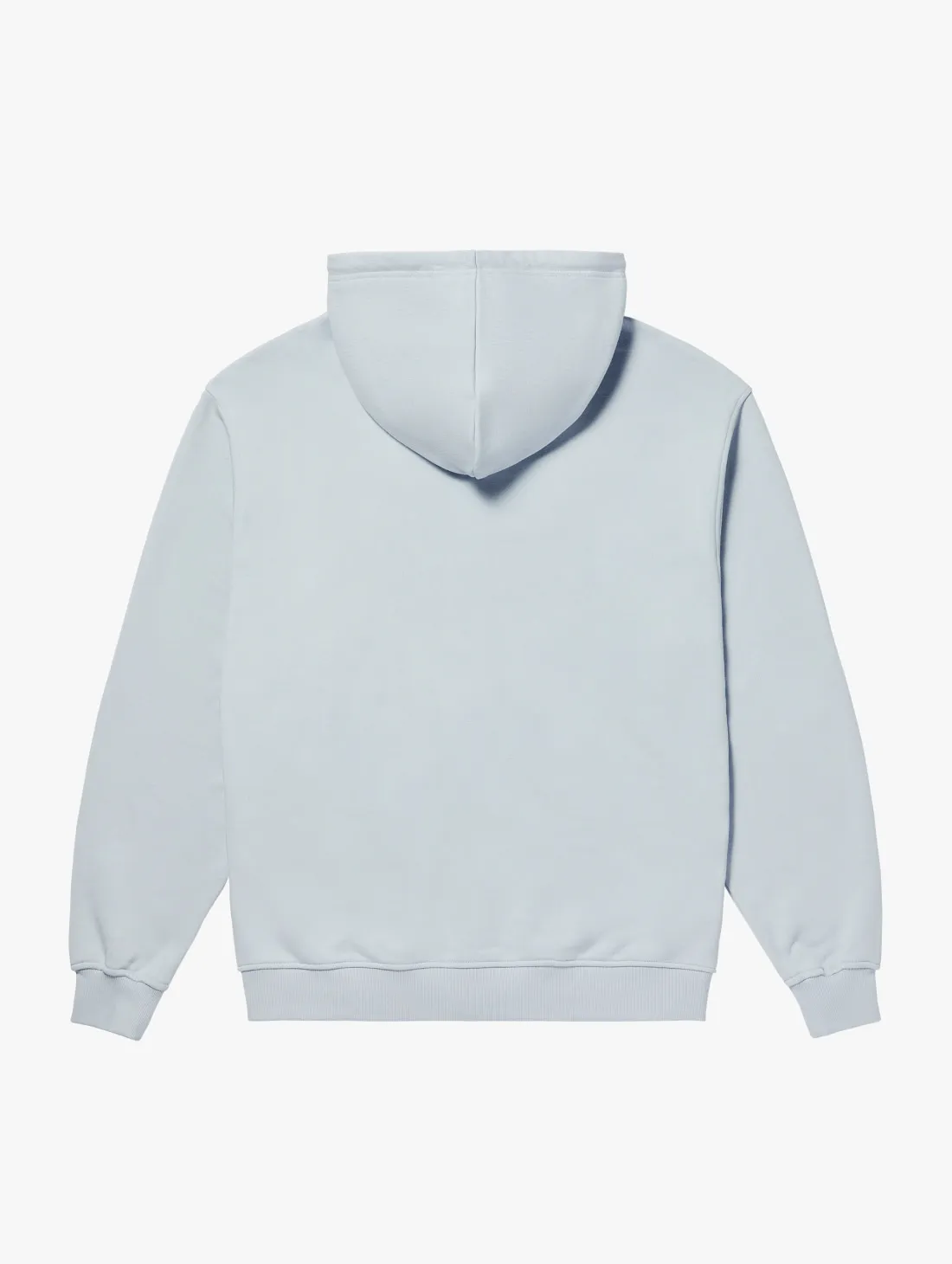 ESSENTIAL APPLIQUE FULL ZIP-UP HOODIE-GREYSH BLUE