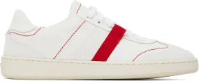 Ferragamo White Garda Low Sneakers