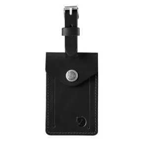 Fjallraven Leather Luggage Tag Black