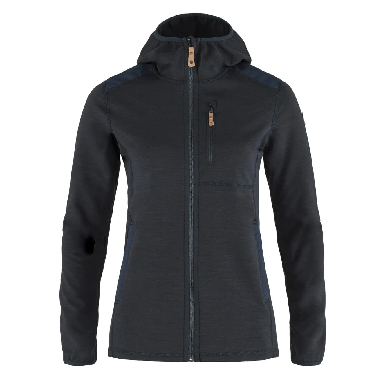 Fjallraven Womens Keb Fleece Hoodie Dark Navy