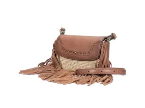 Frye Ava Raffia Converible Belt Bag