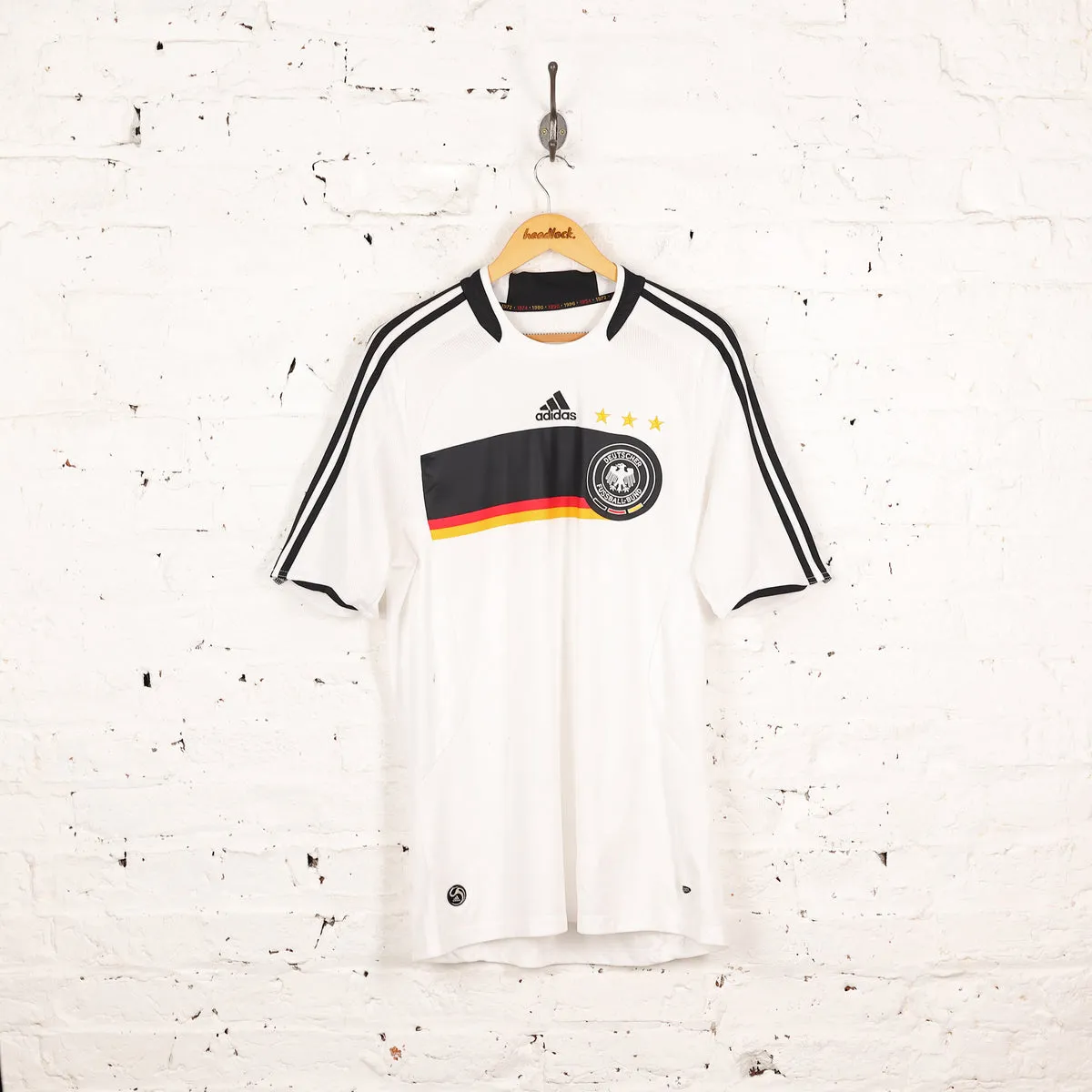 Germany Adidas 2008 Adidas Home Football Shirt - White - L