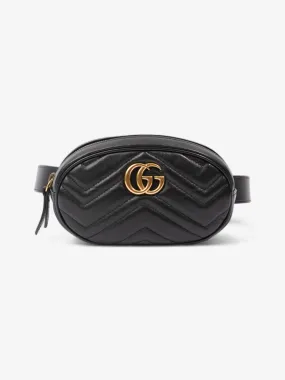 GG Marmont Belt Bag Black Matelasse Leather 85cm / 34"